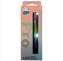カラーLED付き　510規格　3代目CHO ヴェポライザ　バッテリ 650MAH　レインボー