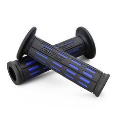 【特売】デイトナ(Daytona) グリッピーグリップ バイク用 グリップ ハンドル径Φ22.2用 122mm テーパード形状 エンド貫通 GG-D-TAPERD-SP ブルー 25164