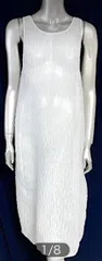 定価187,000円【未使用/タグ付】LUDLOW ラドロー 新作 Coconut ノースリーブ ロング ワンピース 白 ジャガード　2A48