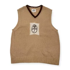 Jean Charles de Castelbajac Sport カステルバジャック Vネック コットン ニット ベスト 2/ベージュ レディースのサムネイル