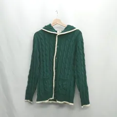 ◇ ⊇ BEAUTY&YOUTH UNITED ARROWS フード付き 長袖 カーディガン サイズL グリーン系 レディース E  【1410290018101】