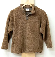 70. UNIQLO×White mountaineering フリースオーバーサイズプルオーバー3 XL ブラウンベージュ系