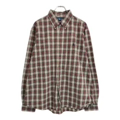Polo by Ralph Lauren ポロ ラルフローレン ボタンダウン 長袖シャツ タータンチェック(メンズ XXL)中古 古着 U5277