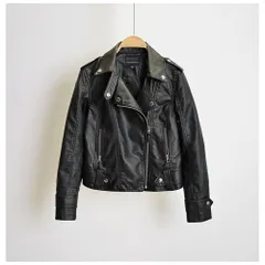 ☆ ブラック ☆ XLサイズ ☆ ジャケット レザーアウター mmljacket1207g レディース ジャケット ライダースジャケット アウター おしゃれ バイクジャケット 春 秋 冬 きれいめ 大人 スタイリッシュ PU ミドル丈 ブルゾン 上着 防寒