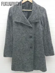 ■ COMME CA ISM コムサイズム 長袖 コート M ブラック ホワイト *  【1002798780910】