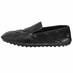 ボッテガヴェネタ BOTTEGA VENETA イントレチャート ドライビング シューズ レザー ローファー スリッポン "INTRECCIATO DOUGLAS" 578309  革靴 40 （25cm） 黒 ブラック メンズのサムネイル