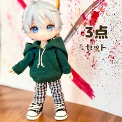 オビツ11 服 セット 靴 黒 男の子 ねんどろいどどーる 可 1/12 サイズ
