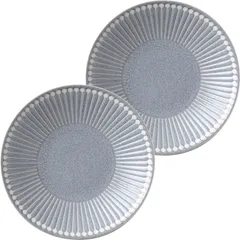 新品　みのる陶器 美濃焼 Albee(アルビー) 145プレート グレー 2枚セット