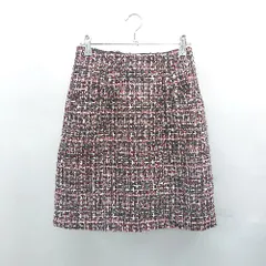 ◇ Θ Apuweiser-riche アプワイザー リッシェ 模様入り 膝丈 フレア スカート サイズ1 マルチカラー レディース E  【1507080012620】