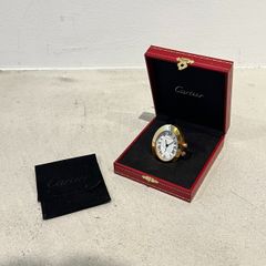 Cartier カルティエ　 ベニュワール ミニクロック　2752　白文字盤　ミニ置時計