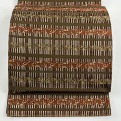 【新品】菱屋善兵衛 謹製　袋帯　花柄　縞　黒　アレンジ 楽天市場】菱屋 善 兵衛 帯の通販