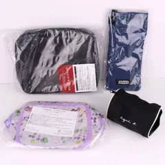 アニエスベー他 ポーチ/マスクケース 4点セット 未使用有 小物入れ ノベルティ等 まとめて レディース agnes b. etc. 【中古】