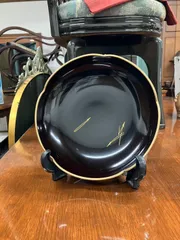 輪島塗　うるし工芸米永　漆器　吹上春秋点心盆　紅葉桜文 輪島塗 うるし工芸米永 漆器 吹上春秋点心盆 紅葉桜文