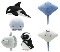 奇譚クラブ キタンクラブ かわいい かわいい ぬいぐるみ 水族館のいきもの2 × 全5種セット フルコンプ ガチャガチャ カプセルトイ