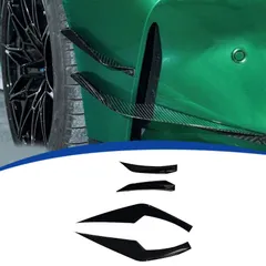 【送料無料】2020-2025年 BMW G80 M3用 風刀4点セット ブラックアウト仕上げ ブラック武士風スタイルCX02