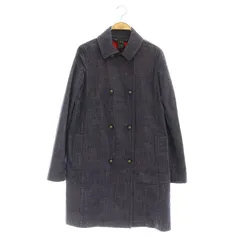 マークバイマークジェイコブス MARC by MARC JACOBS ダブルブレスト デニムコート スプリング ステンカラー ミドル XS 紺 ネイビー /AT ■OSのサムネイル