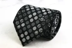 ヴィヴィアンウエストウッド ブランド ネクタイ オーブ柄 ドット シルク イタリア製 PO メンズ ブラック Vivienne Westwood 【中古】