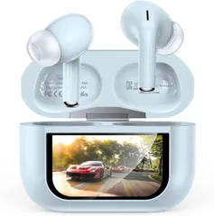 イヤホン bluetooth ワイヤレスイヤホン 【2025 年新登場·多機能タッチスクリーン·ANC 対応 】Bluetooth5.4 ぶるーとぅーすイヤホン ブルートゥース