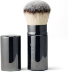 DUcare パウダーブラシ スライド式 化粧ブラシ カブキメイクブラシ 化粧筆 フェイスブラシ 高密度毛 全パウダー対応メイクブラシ マルチフェイスブラシ 伸縮チークブラシ ふわふわ DS017
