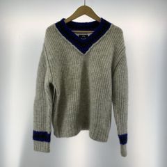 Stussy グレー Vネック ニットセーター L - メルカリ