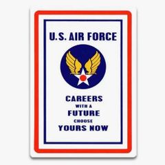 ステッカー #045 U.S. AIR FORCE エアフォース NEW世田谷ベース系 アメリカン雑貨