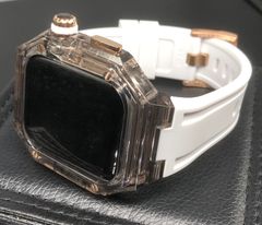 bch☆アップルウォッチ ラバーベルト カバー Apple Watchバンド - メルカリ