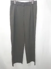 ◇ Θ ZARA ザラ シンプル 無地 ツータック ワイド パンツ サイズEUR S USA S MEX 26 ダークブラウン系 レディース E  【1507100002136】