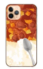 Galaxy S21 5G SC-51B SCG09 ケース カバー ギャラクシーS21 スマホケース ハードケース カレー カレーライス かれー 食べ物 フード シュール おもしろい 面白 かわいい イラスト カラー02