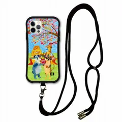 [iPhoneXR(テンアール)] iPhoneSE 第3世代 / 第2世代 スマホショルダー付 i-coronケース iPhone15 iPhone14 iPhone13 12 11 スマホケース カバー 肩掛け 斜め掛け アニマル柄 イヌ ワンコ キャンプ