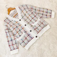 !カーディガン ボーダー チェック カラフル フリーサイズ 10040