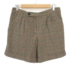 アー・ヴェ・ヴェスタンダード ミッシェルクラン a.v.v standard ショートパンツ チェック 千鳥格子 ロールアップ 40 ベージュのサムネイル
