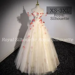 ドレス パーティードレス イブニングドレス ホワイト 白 花 花びら オフショルダー 大きいサイズ レース 結婚式 パーティー 謝恩会 ロングドレス XS S M L XL LL 2XL XXL 3XL XXXL 披露宴 ボリューム プリンセス 紐タイプ