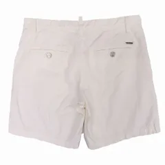 13ss DSQUARED2 ディースクエアード デニム ショートパンツ ショーツ ホワイト ジーンズ サイズ46 M ホワイト 白 メンズ 【中古】
