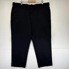 古着 ディッキーズ Dickies ワークパンツ 874 ワンポイントロゴ 長ズボン チノパン 大きいサイズ オリジナルフィット w36 L30  ブラック メンズ