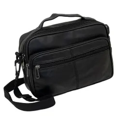 ☆ ブラック ☆ やわらかレザーのショルダーバッグ ショルダーバッグ メンズ 50代 ショルダーバック バッグ バック 肩掛け ワンショルダー 斜めがけ セカンドバッグ 鞄 かばん カバン ななめ掛け ラム革 羊革 革 斜め掛け 2way シンプル コンパクト