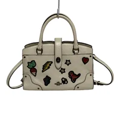 COACH(コーチ) ハンドバッグ - 57722 アイボリー×レッド×マルチ レザー