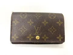 LOUIS VUITTON ルイ・ヴィトン モノグラム ポルトモネ・ビエ・トレゾール 二つ折り財布 L字ファスナー M61730 ブラウン スペイン製