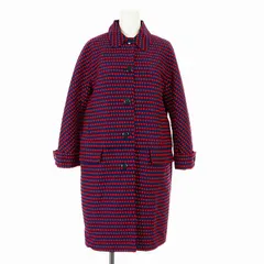 マークバイマークジェイコブス MARC by MARC JACOBS ステンカラーコート ロング ドット柄 水玉 XS 紺 ネイビー 赤 レッド M1131501 /KUのサムネイル