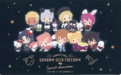 【中古】シール・ステッカー 集合 ステッカー 「機動戦士ガンダムSEED FREEDOM × サンリオキャラクターズ」 劇場グッズ