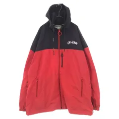 OFF-WHITE (オフホワイト) 19AW WINDBREAKER ウィンドブレーカー ジップアップジャケット パーカー ブラック/レッド OMEA169R19C01026のサムネイル
