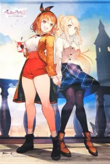 【中古】タペストリー ライザ＆クラウディア 描き下ろしB2タペストリー 「PS4/Switchソフト ライザのアトリエ2 ～失われた伝承と秘密の妖精～」 アニメイト購入特典
