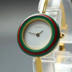 美品 グッチ GUCCI チェンジベゼル シェリーライン 腕時計 F540 GUCCI - 美品 グッチ GUCCI チェンジベゼル シェリーライン