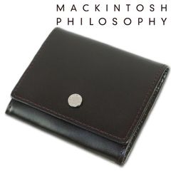 未使用 マッキントッシュロンドン 薄型 デボスロゴ ヌメ革