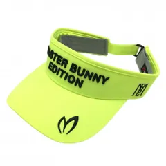 ★特価★【新品】マスターバニー サンバイザー 蛍光イエロー×黒 立体ロゴ刺しゅう FR  ゴルフウェア 2023年モデル MASTER BUNNY EDITION
