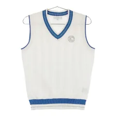 サイズ：M CALLAWAY キャロウェイ ホワイトレーベル コットン混 Vネック ニットベスト  ホワイト系 [240101542963] ゴルフウェア レディース ストスト