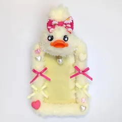 おめめキュルキュルひよこ　ひよこ　ヒヨコ　アヒル　モールトレカケース　トレカケース　モール人形　モールドール　硬質トレカケース　トレカホルダー　韓国　ふわふわ　推し活　推し活グッズ　モル人形