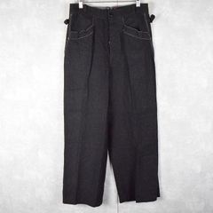 40’s AU MOLINEL ブラックリネン マキニョンパンツ DEADSTOCK W30