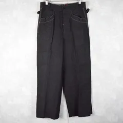 40’s AU MOLINEL ブラックリネン マキニョンパンツ DEADSTOCK W30のサムネイル