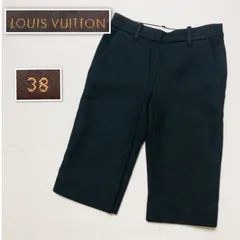ルイヴィトン　ショートパンツ　ショーパン　ロゴボタン　金具　Mサイズ　ブラウン ルイヴィトン ショートパンツ ショーパン ロゴボタン 金具 M