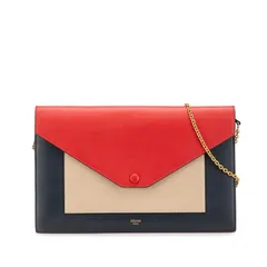 激レア廃盤未使用品CELINE ゴールドレザー ショルダーウォレット